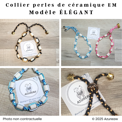 Collier Perles céramique EM 