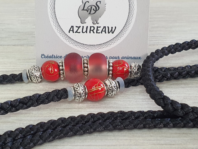 Laisse tressée main pour expositions canines – Azureaw laisse exposition chien concours canin Azureaw