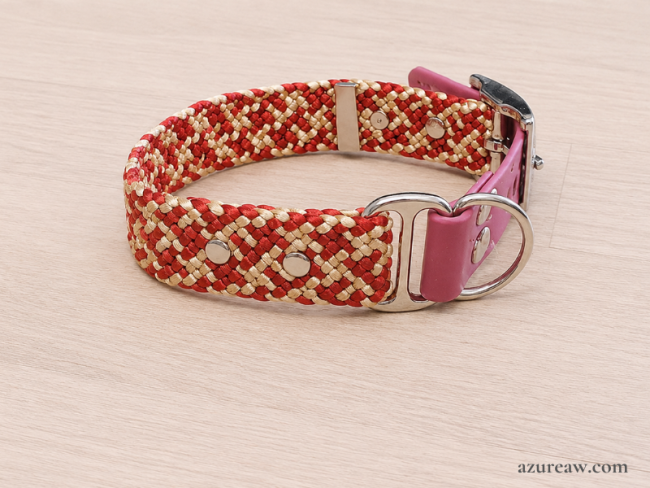 Collier tressé Attache Biothane (largeur 2.5 cm env.) - Fait main et sur mesure Collier tressé Attache Biothane (largeur 2.5 cm env.) - Fait main et sur mesure