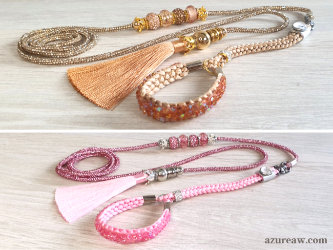 aisses exposition chien scintillantes Champagne et rose avec perles – Azureaw Duo laisses exposition chien scintillantes Champagne et rose avec perles – Azureaw