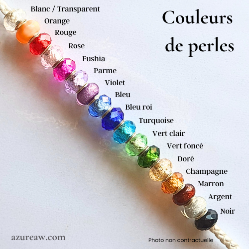 Choix couleurs de perles pour vos laisse expositions canines Luxe Mini chien avec pompon 