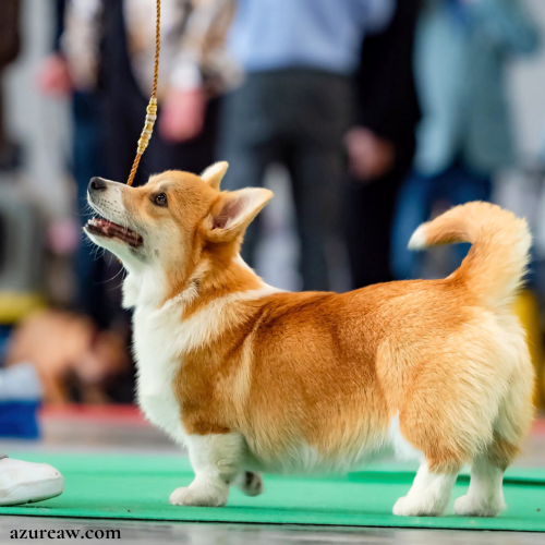 Laisse d’exposition portée – Azureaw Chien portant une laisse d’exposition pour montrer le rendu | Azureaw