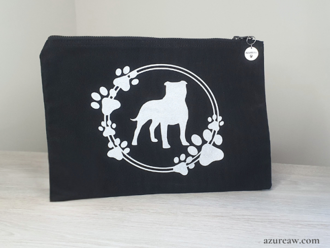Pochettes à documents noire personnalisée - Fait main 