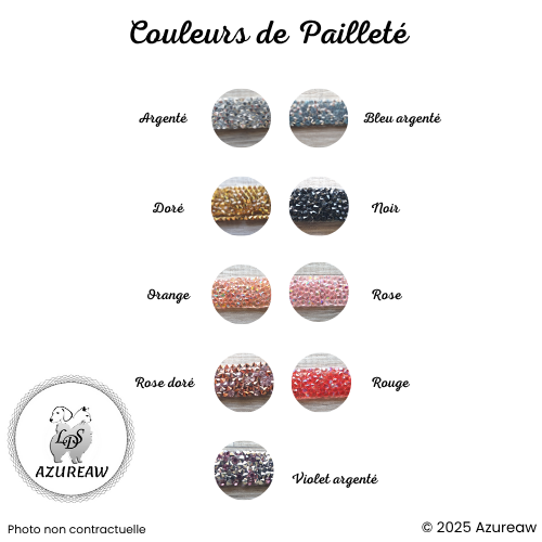 Couleurs de pailleté de laisse expositions canines LUXE PAILLETÉE petit/moyen chien avec pompon Couleurs de pailleté de laisse expositions canines LUXE PAILLETÉE petit/moyen chien avec pompon