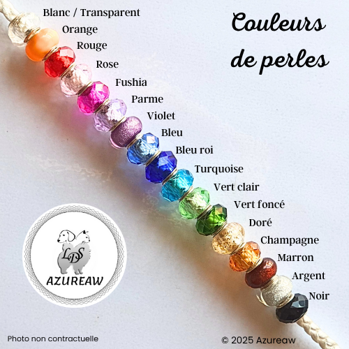 Choix couleurs de perles pour vos laisse expositions canines Luxe Mini chien avec poignée & pompon Choix couleurs de perles pour vos laisse expositions canines Luxe Mini chien avec poignée & pompon