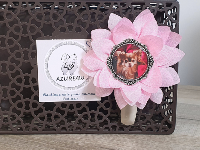 Broche Porte numéro - FLEUR PERSONNALISÉE - Fait main