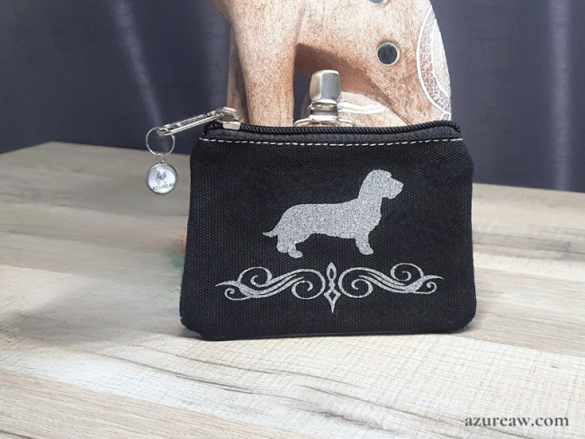 Pochette à friandises Élégante Azureaw - Personnalisée toutes races - Fait main