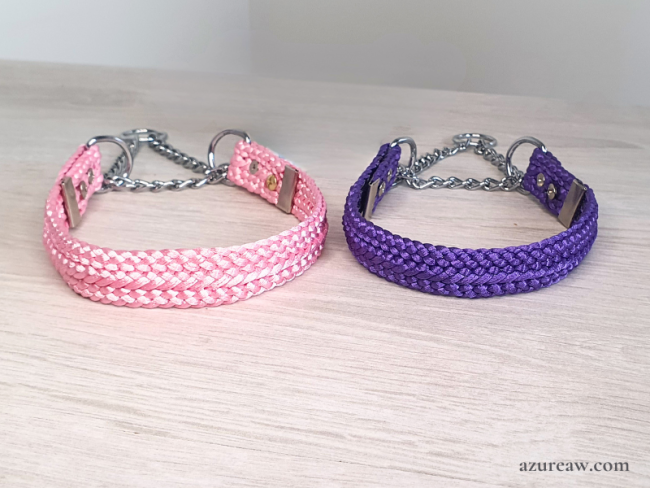 Collier tressé Martingale Azureaw - Fait main et sur mesure