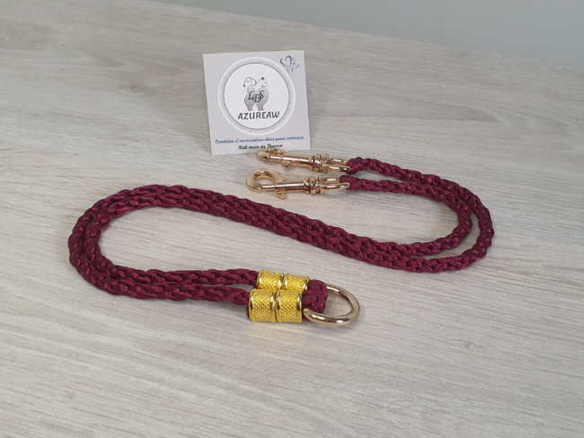 Accouple mousquetons prune Azureaw, finition dorée Accouple mousquetons prune Azureaw, finition dorée