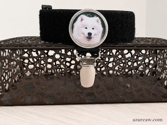 Brassard porte-numéro Azureaw personnalisée avec photo modèle Antique - Fait main 