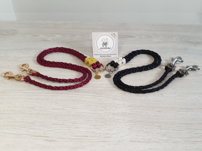 Accouples mousquetons noir et prune Azureaw, finition dorées et argentées Accouples mousquetons noir et prune Azureaw, finition dorées et argentées