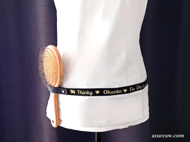 Ceinture porte brosse personnalisée - Fait main