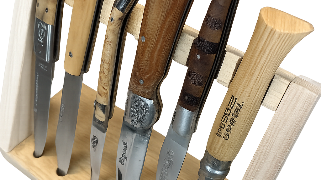 présentoire de couteaux vertical