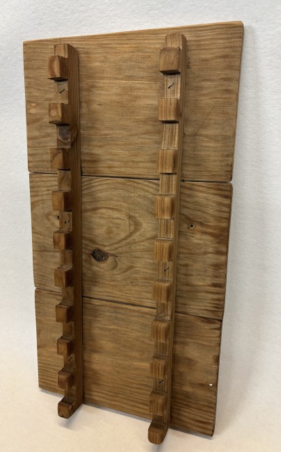 10 couteaux mural vieilli