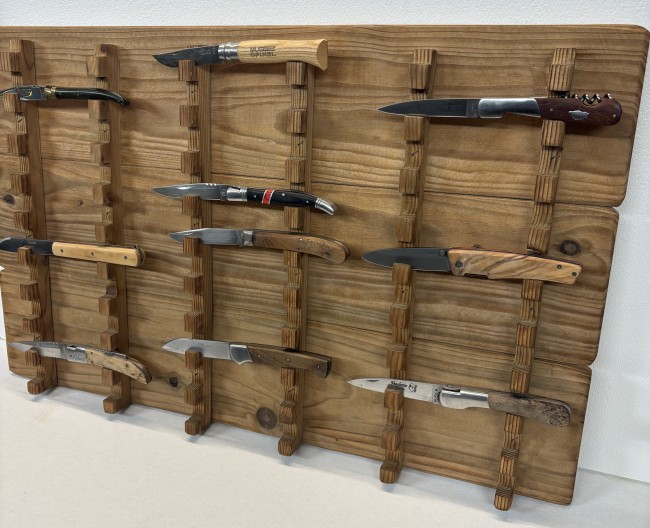 SUPPORT MURAL 30 COUTEAUX SAPIN VIEILLI SUPPORT MURAL 30 COUTEAUX SAPIN VIEILLI