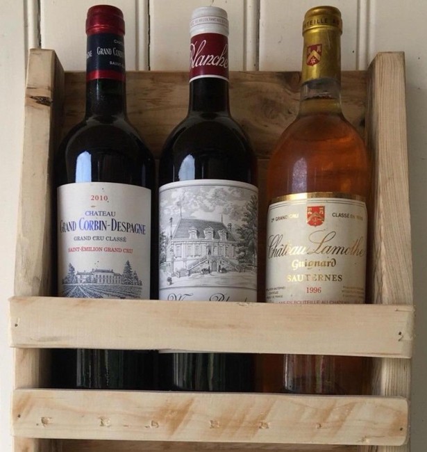 ETAGERE 3 BOUTEILLES EN BOIS DE SAPIN ETAGERE 3 BOUTEILLES EN BOIS DE SAPIN