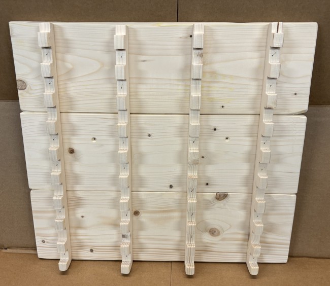 20 coteaux mural sapin naturel