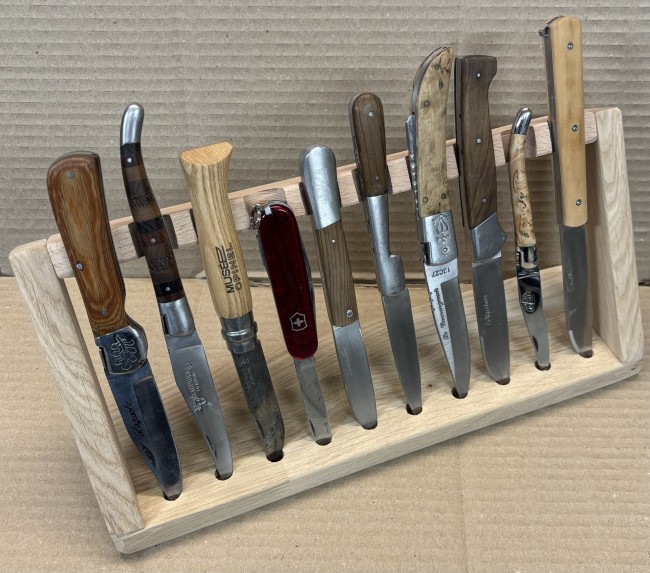 support 10 couteaux vertical Chêne support 10 couteaux vertical Chêne