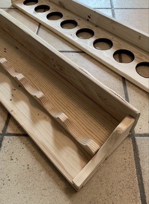 8 fusils bois de bouleau