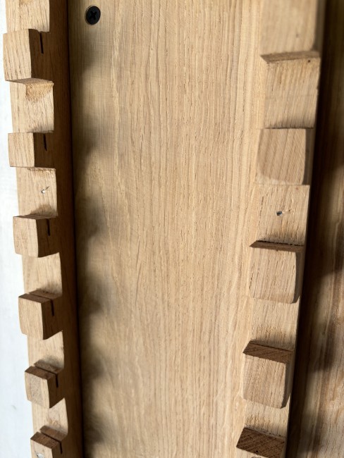 10 couteaux mural chene