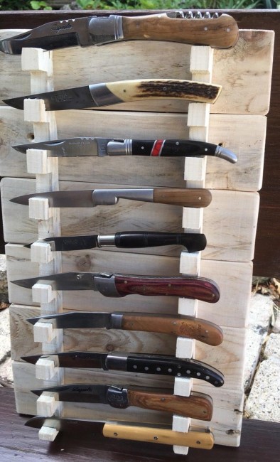 10 couteaux sapin vieilli