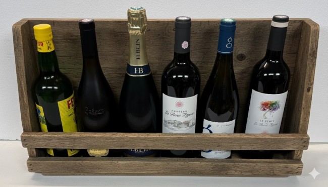 ETAGERE 6 BOUTEILLES SAPIN VIEILLI ETAGERE 6 BOUTEILLES SAPIN VIEILLI