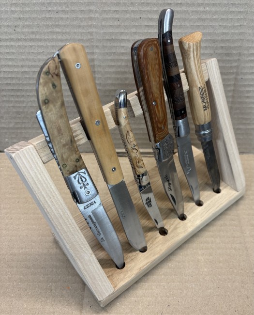 6 couteaux chene vertical