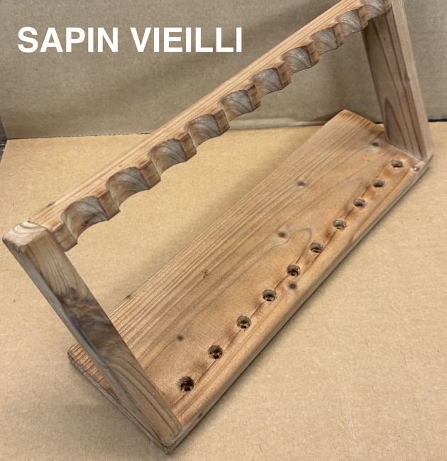 support vertical 6 couteaux en sapin vieilli support vertical 6 couteaux en sapin vieilli