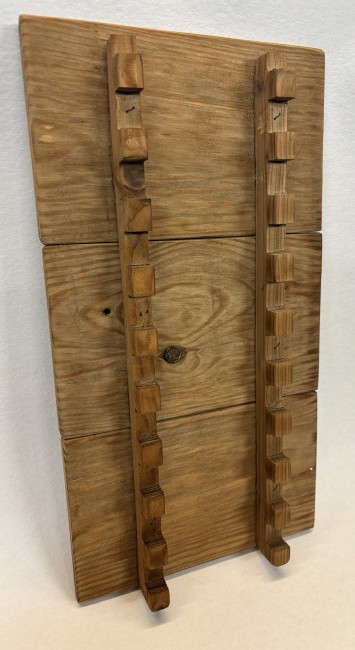 10 couteaux mural vieilli