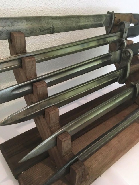 support 6 baionnetts à poser sapin vieilli support 6 baionnetts à poser sapin vieilli