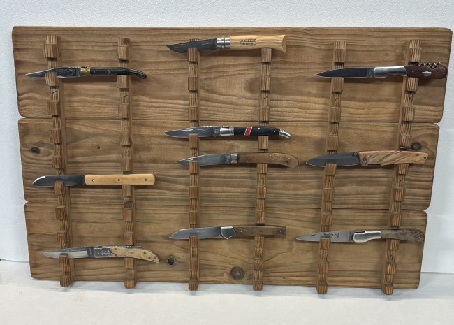 SUPPORT MURAL 30 COUTEAUX SAPIN VIEILLI SUPPORT MURAL 30 COUTEAUX SAPIN VIEILLI