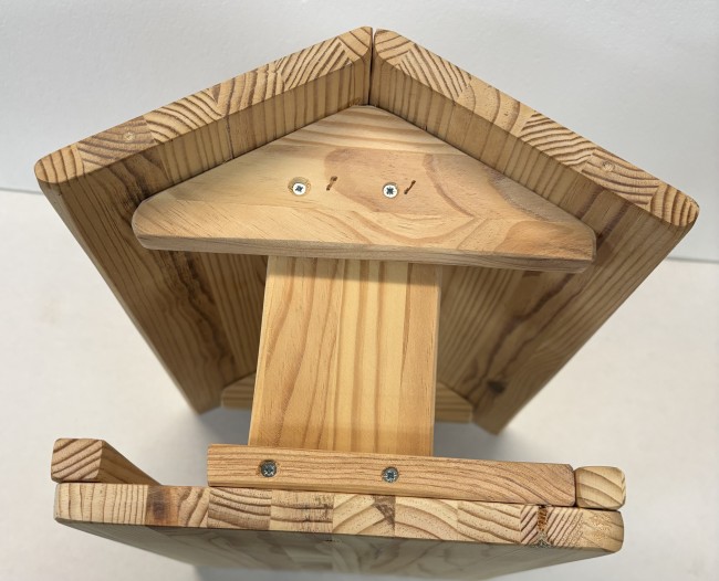 Mangeoir pour oiseaux en sapin massif