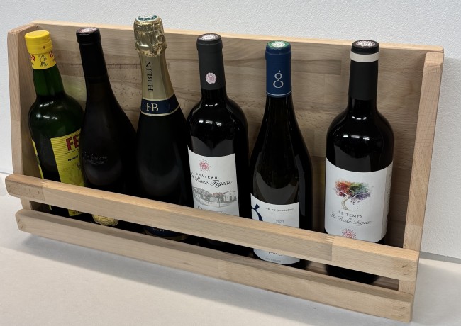 Etagére 6 bouteilles en Hétre Etagére 6 bouteilles en Hétre