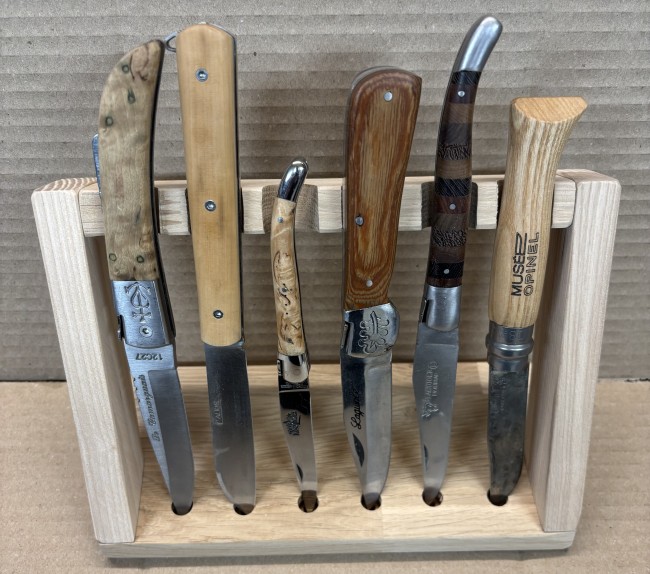 6 couteaux chene vertical