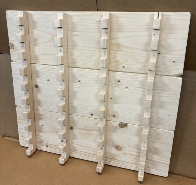 20 coteaux mural sapin naturel