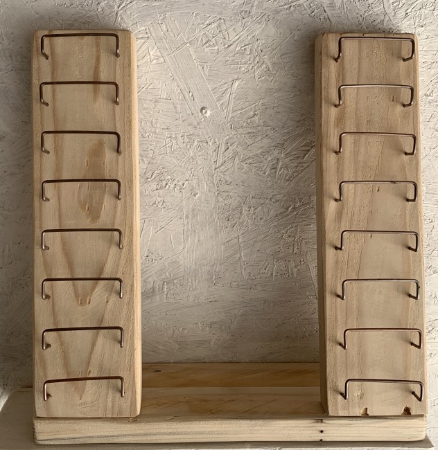 Support métal 16 couteaux bouleau Support métal 16 couteaux bouleau