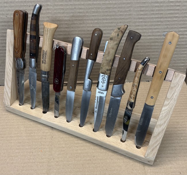 support 10 couteaux vertical Chêne support 10 couteaux vertical Chêne