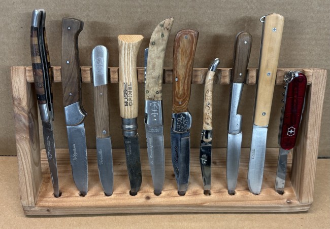 support vertical 6 couteaux en sapin vieilli support vertical 6 couteaux en sapin vieilli