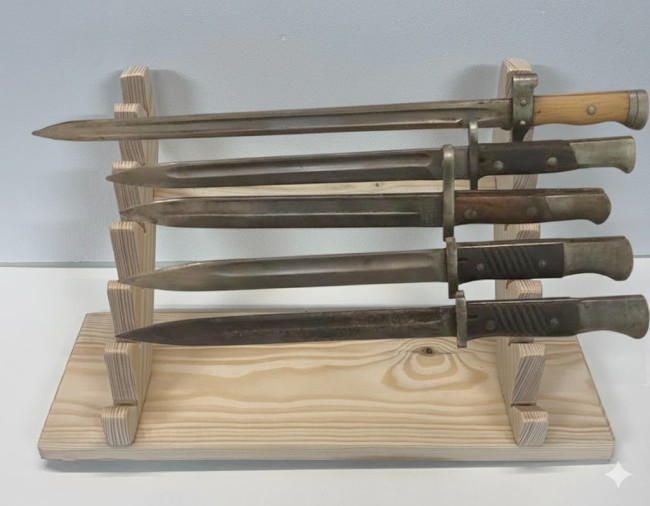 6 BAIONNETES a poser SAPIN BRUT