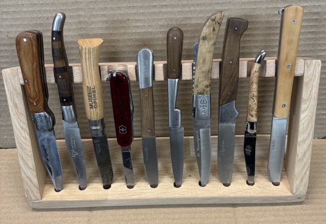 support 10 couteaux vertical Chêne support 10 couteaux vertical Chêne