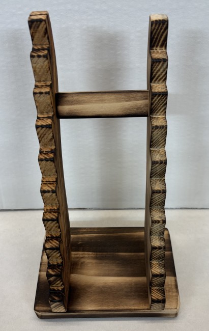 PRESENTOIR 10 COUTEAUX EN SAPIN BRULE Shou Sugi Ban PRESENTOIR 10 COUTEAUX EN SAPIN BRULE Shou Sugi Ban