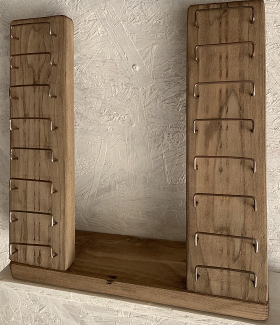 support métal 16 couteaux sapin vieilli support métal 16 couteaux sapin vieilli