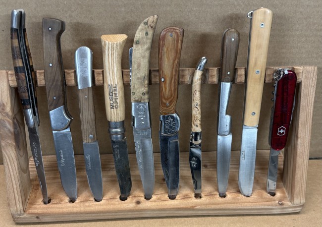 support vertical 6 couteaux en sapin vieilli support vertical 6 couteaux en sapin vieilli