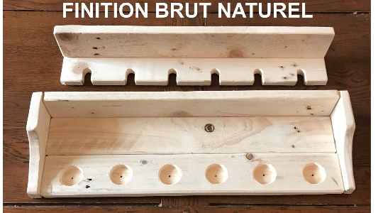 6 cannes a peche sapin naturel