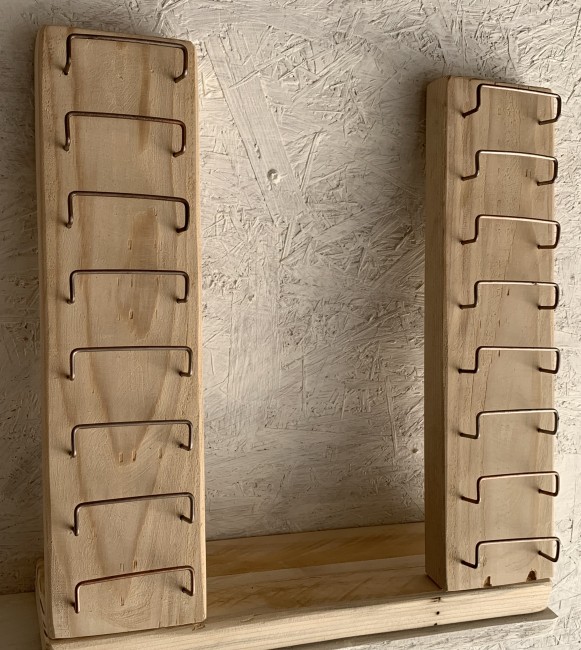 16 couteaux métal chene