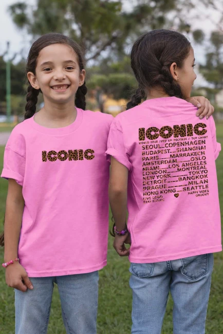 T-shirt fille Rose Iconic