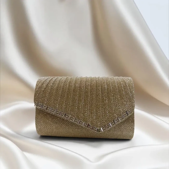 Pochette soiree taille S doré