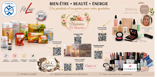 ALC Bijoux et HDB Cosmétiques, bougies, lingerie..