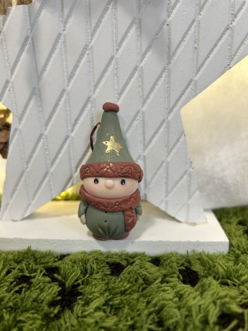 Zigzag, le farceur- Les petits compagnons de Noël - Décoration de sapin artisanale