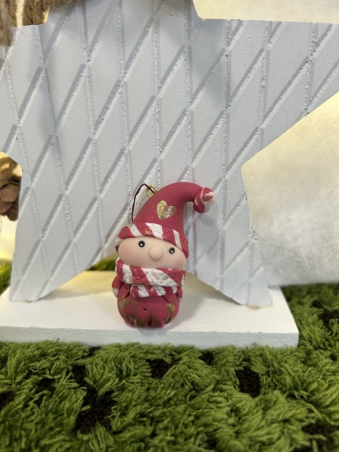 Pompon, le rêveur- Les petits compagnons de Noël - Décoration de sapin artisanale
